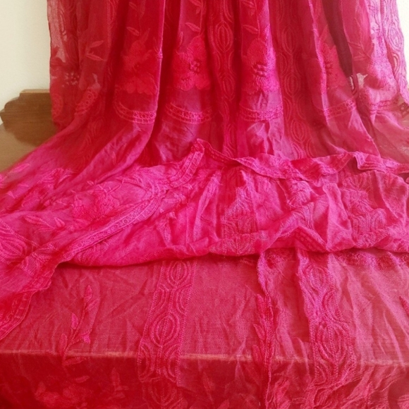 Boho Cottagecore Lacey Crotchet Dress - Picture 6 of 11